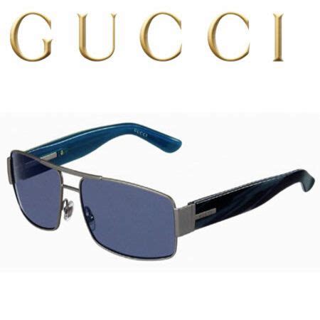 gucci blue frame sunglasses